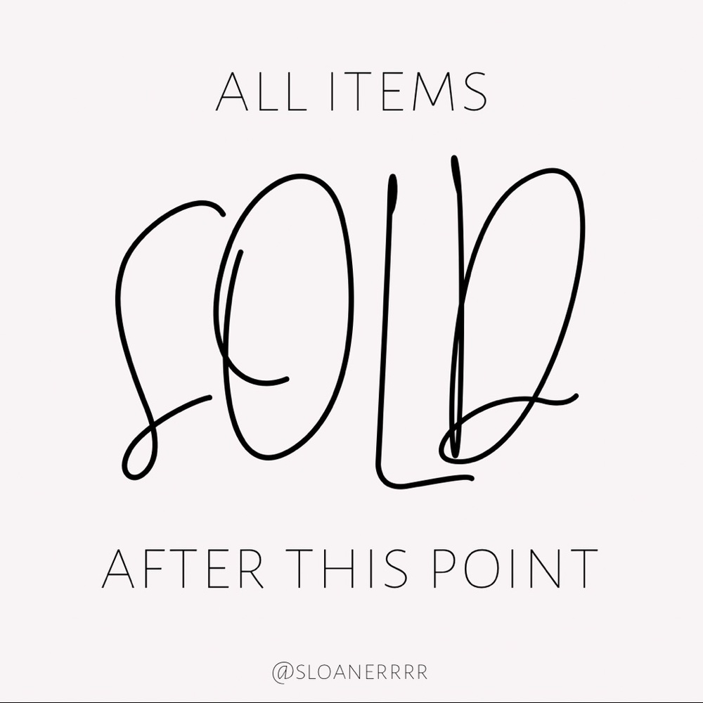 SOLD AFTER THIS POINT